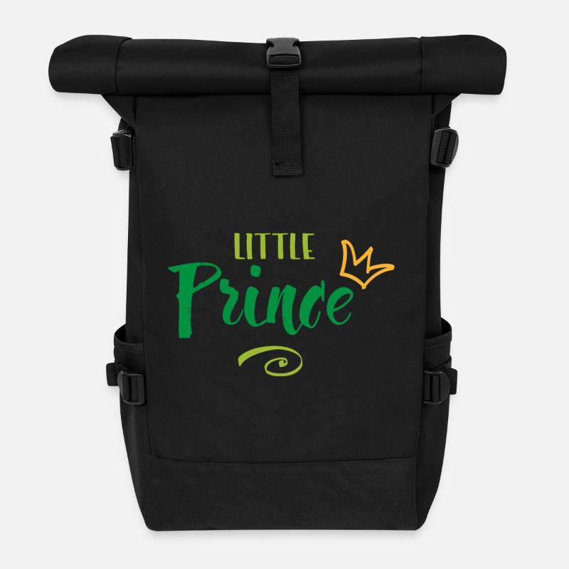 little prince - Roll Top Backpack - black