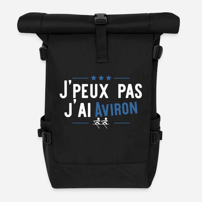 J'ai aviron cadeau - Sac à dos roll top - noir