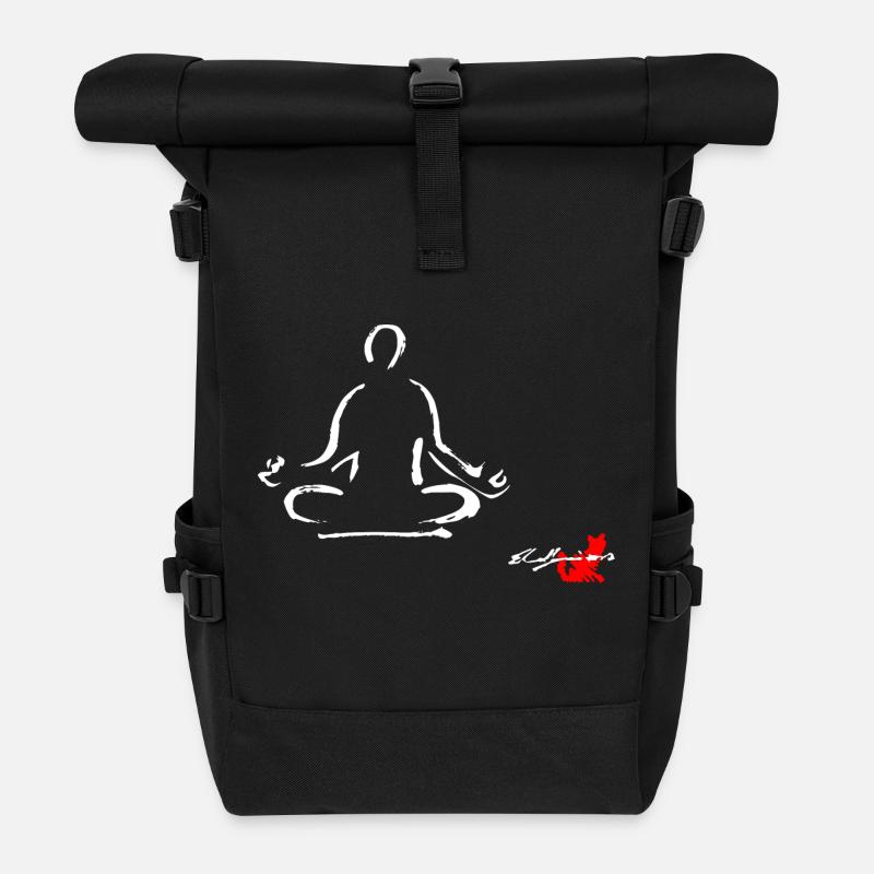 YOGA - Rolltop Rucksack - Schwarz