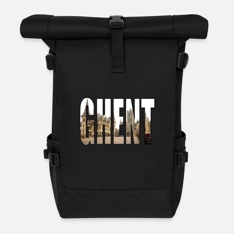 GAND Belgique - Sac à dos roll top - noir