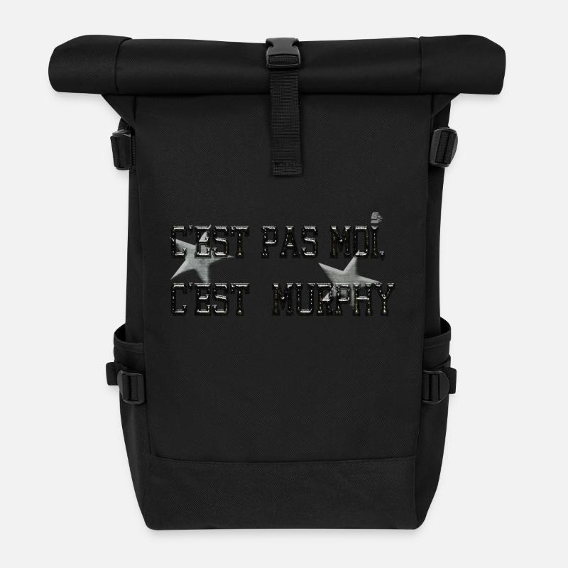 c est pas moi c est_ murphy by customstyle - Sac à dos roll top - noir