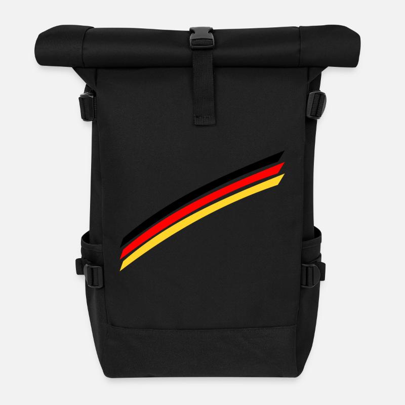 drapeau Allemagne - Sac à dos roll top - noir