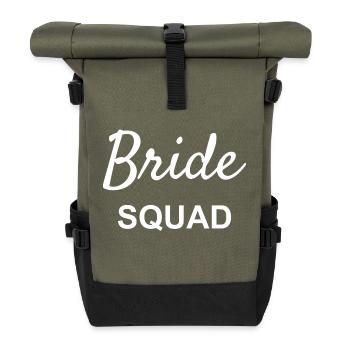 Équipe de la mariée - Sac à dos roll top - olive/noir - Devant