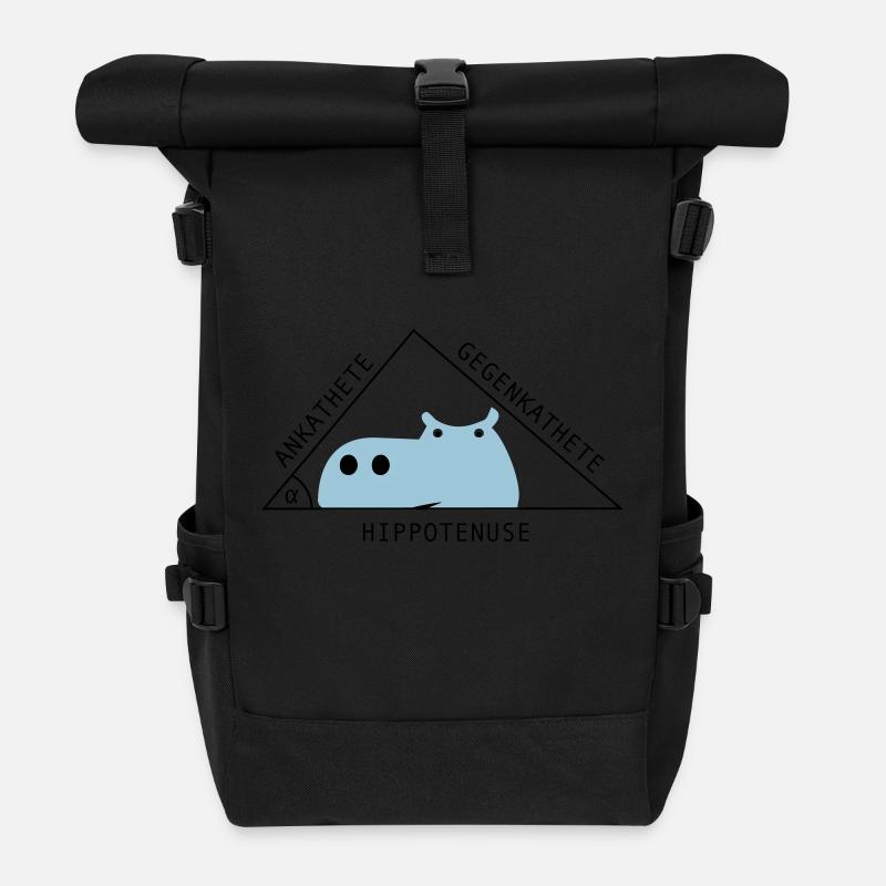 Dreieck - Rolltop Rucksack - Schwarz