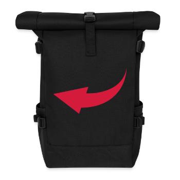 arrow - Roll Top Backpack - black - Front
