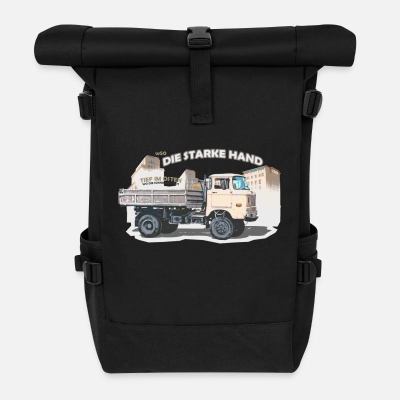 ifa w50 lkw ddr ossi - Rolltop Rucksack - Schwarz