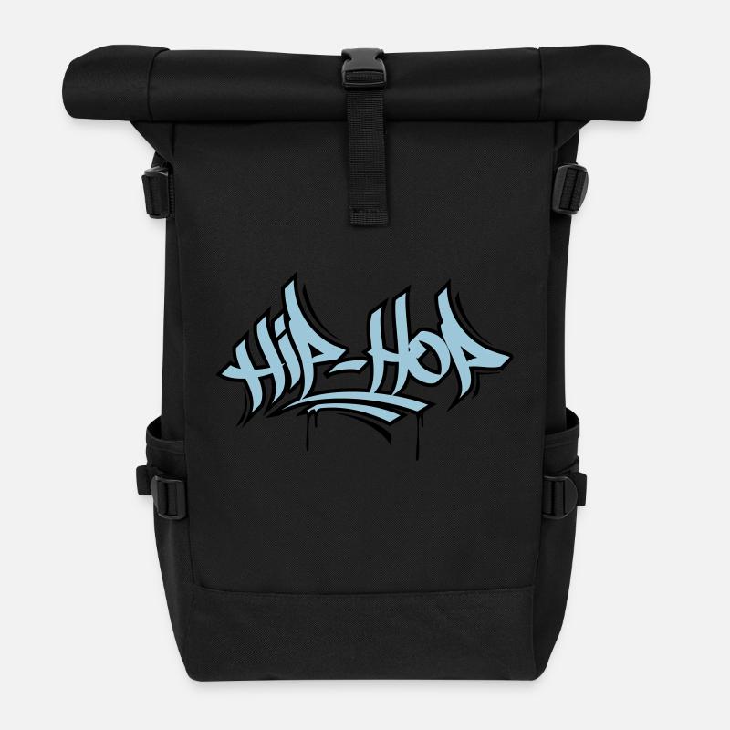 Hip Hop - Rolltop Rucksack - Schwarz