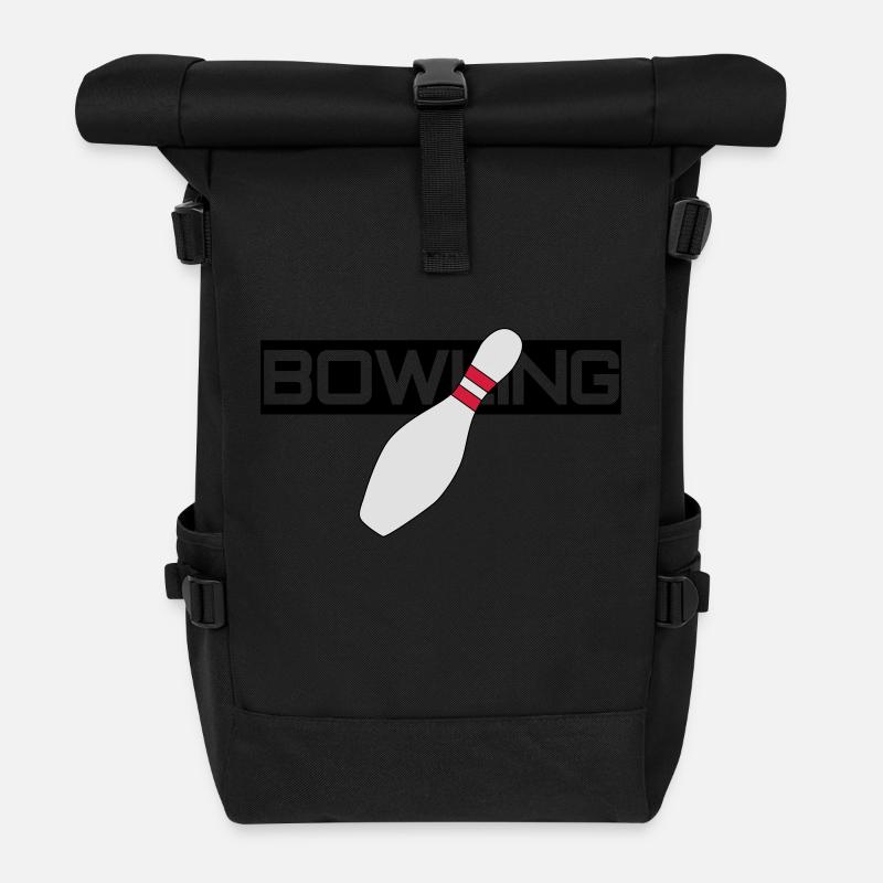 Bowling - Roll Top Backpack - black