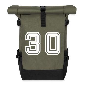 30 - Thirty - Roll Top Backpack - olive/black - Front