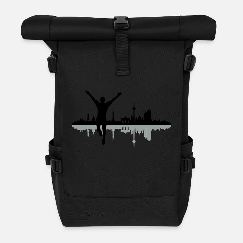 Berlin Jogger - Rolltop Rucksack - Schwarz