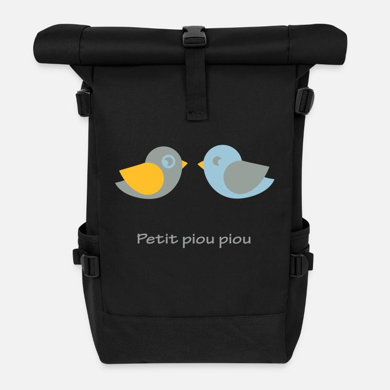 petit piou piou naissance bébé - Sac à dos roll top - noir