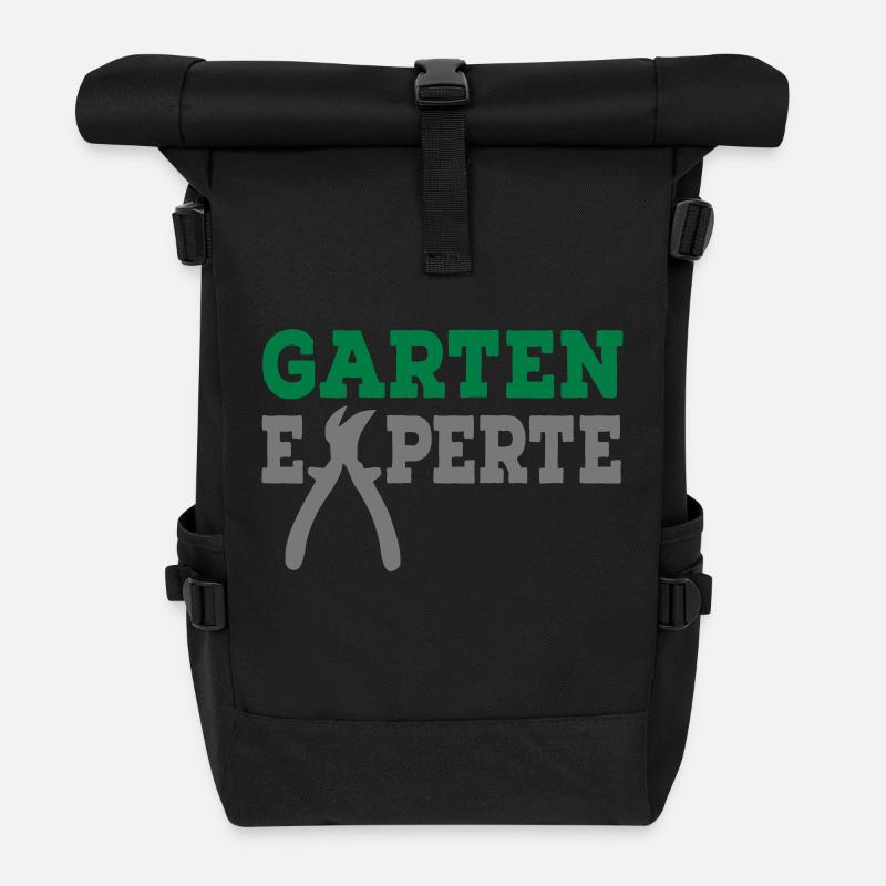 Garten Experte - Rolltop Rucksack - Schwarz