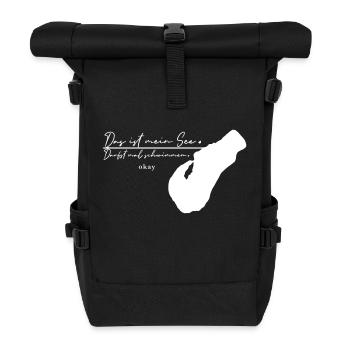 Das ist mein See! // Wörthsee-Liebe // 26022022 - Rolltop Rucksack - Schwarz - Vorne