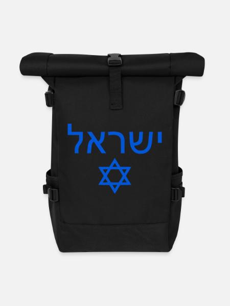 Israel - Rolltop Rucksack - Schwarz