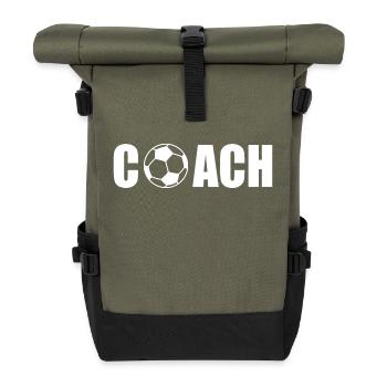 Coach - Roll Top Backpack - olive/black - Front