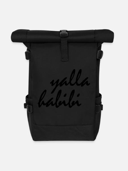 Yalla habibi - Rolltop Rucksack - Schwarz