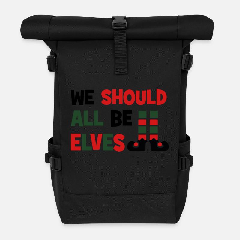 Elf - Rolltop Rucksack - Schwarz