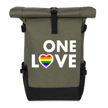 One love - Sac à dos roll top - olive/noir - Devant