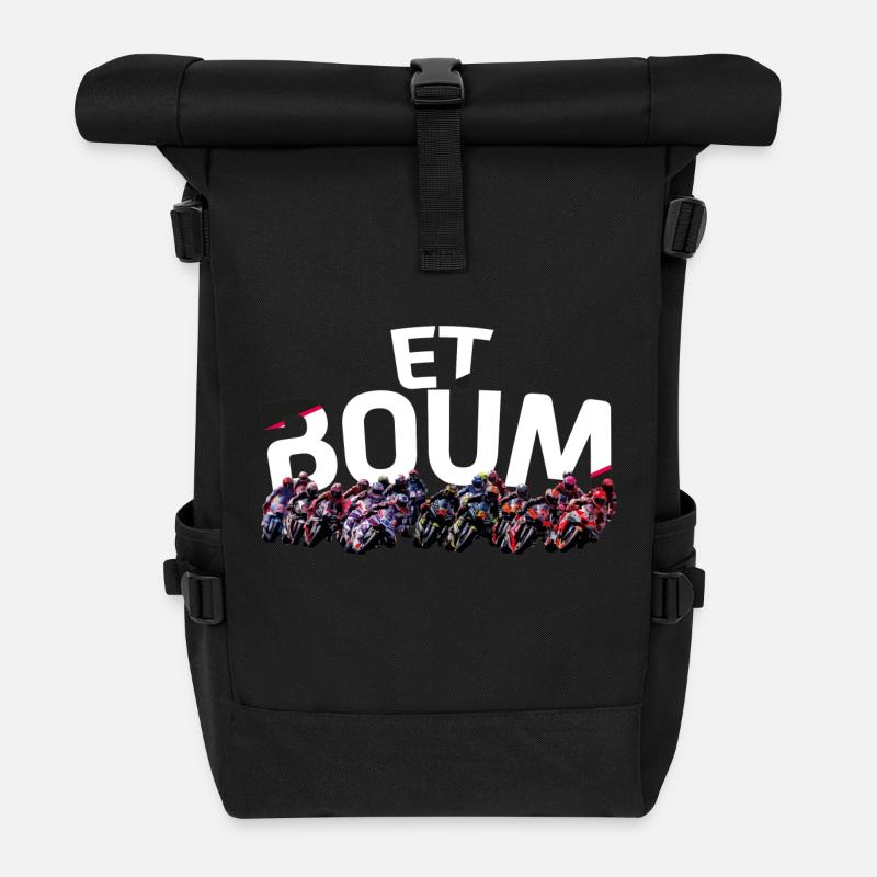ET BOUM  - Sac à dos roll top - noir