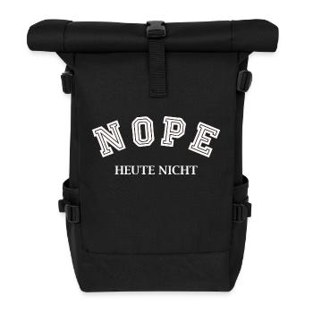 Nope Not Today - Roll Top Backpack - black - Front