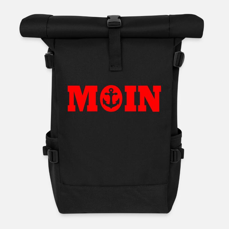 Moin - Rolltop Rucksack - Schwarz