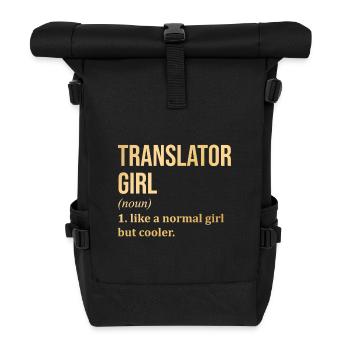 Translator - Sac à dos roll top - noir - Devant