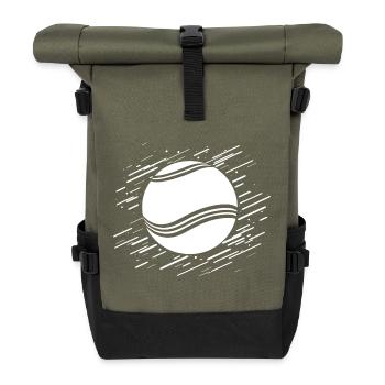 Balle de tennis - Sac à dos roll top - olive/noir - Devant