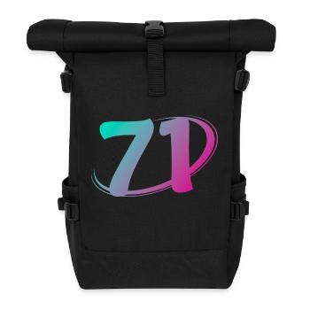 Number 71 multicolor - Roll Top Backpack - black - Front