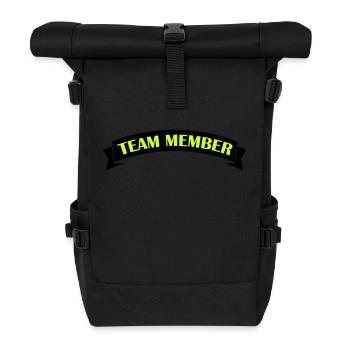 Team Member - Roll Top Backpack - black - Front
