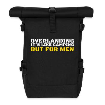 Overlanding Zubehör, Overlanding Gear, Offroad - Rolltop Rucksack - Schwarz - Vorne