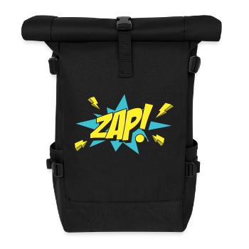 ZAP-Comic-Design - Rolltop Rucksack - Schwarz - Vorne
