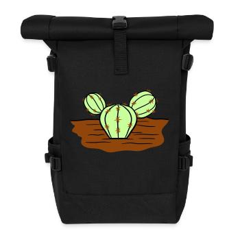 Kaktus Stacheln Wüste Kakteengewächs Cool Kakteen - Rolltop Rucksack - Schwarz - Vorne