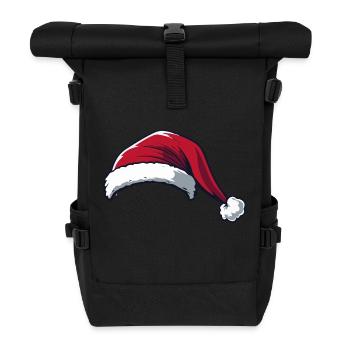 Weihnachtsmütze weihnachten Nikolaus - Rolltop Rucksack - Schwarz - Vorne