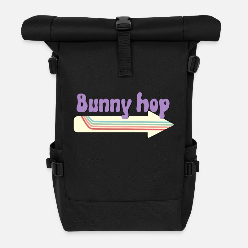 Bunny hop - Sac à dos roll top - noir