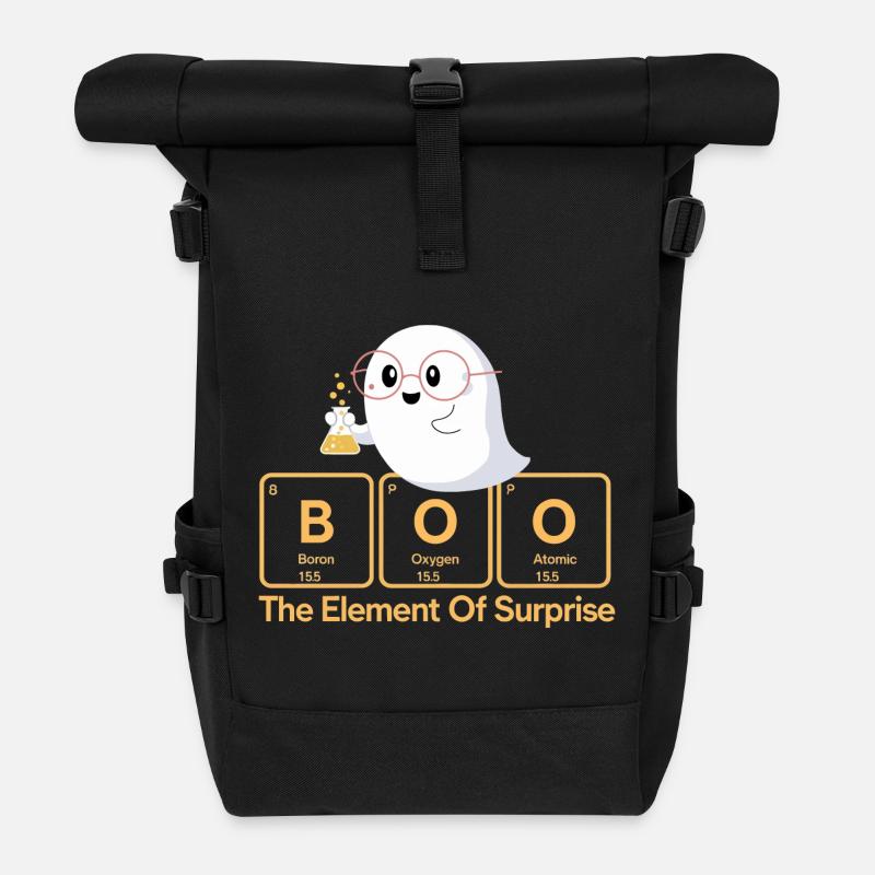 Elemental Boo T-shirt fantôme - Sac à dos roll top - noir