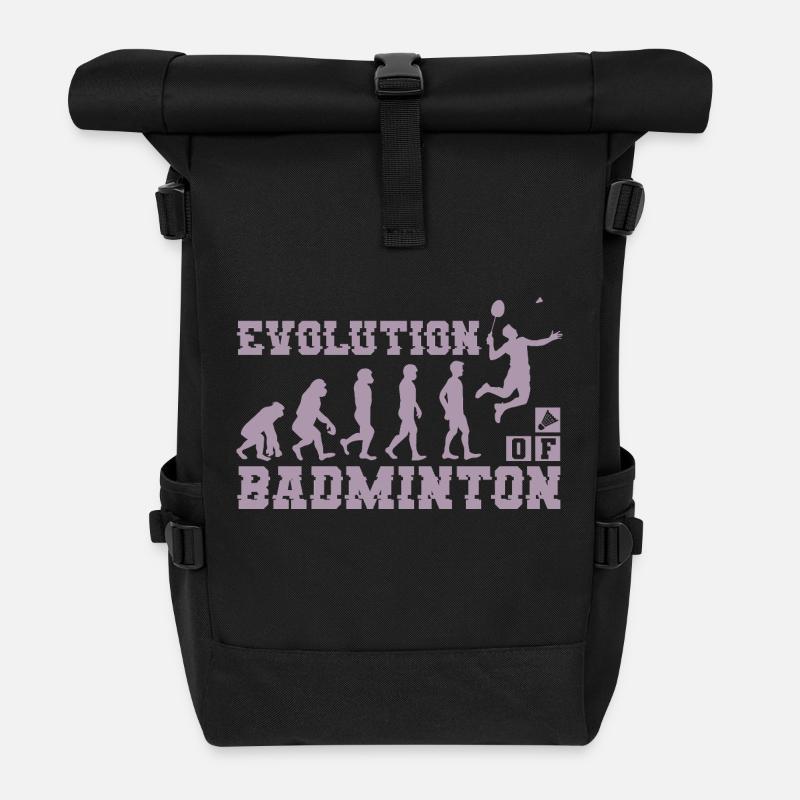 Badminton Evolution Silhouette - Sac à dos roll top - noir