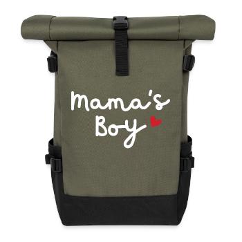 Mamas Junge - Rolltop Rucksack - Olive/Schwarz - Vorne