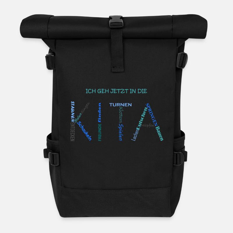 Kita2 - Rolltop Rucksack - Schwarz