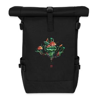 Chinesisch_Blumen dans le Stadt_Lotus1420 interdit - Sac à dos roll top - noir - Devant