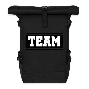 Team Mannschaft - Rolltop Rucksack - Schwarz - Vorne