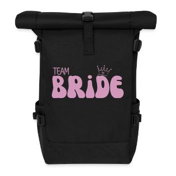 Team Bride - Rolltop Rucksack - Schwarz - Vorne