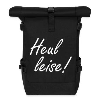 howl quietly - Roll Top Backpack - black - Front