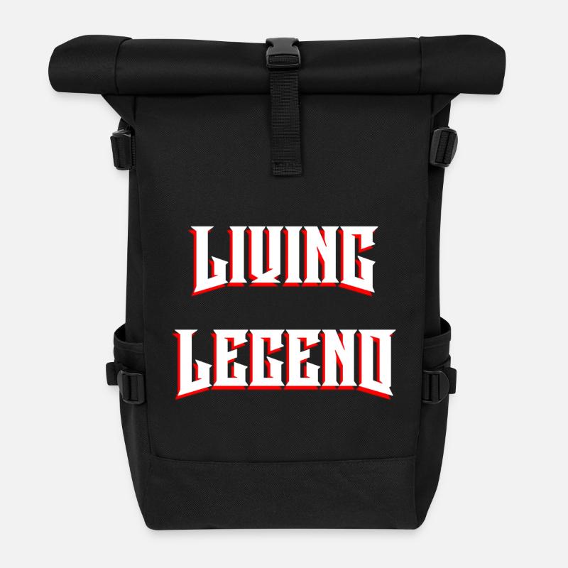 Living Legend - Roll Top Backpack - black