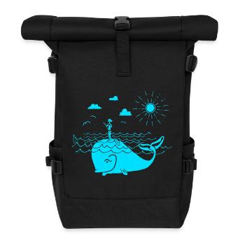 SUP - Rolltop Rucksack - Schwarz - Vorne