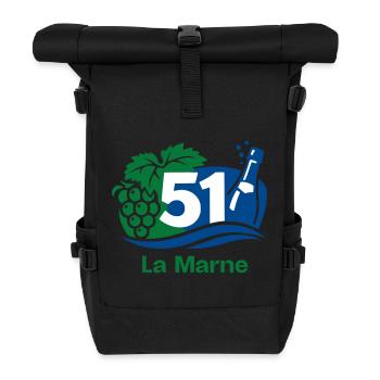 La Marne 51 Vineyard - Roll Top Backpack - black - Front