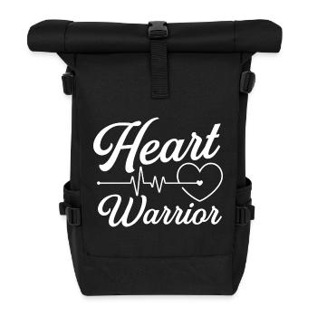 Heart Warrior Cardiac Rehab Survivor - Roll Top Backpack - black - Front