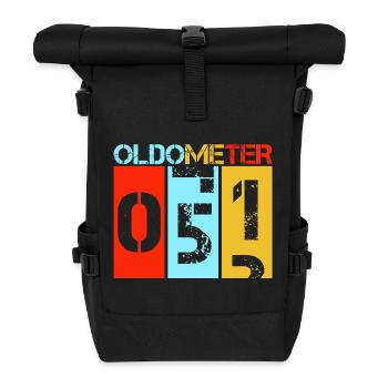 51 Retro Vintage 51st Birthday Design - Roll Top Backpack - black - Front