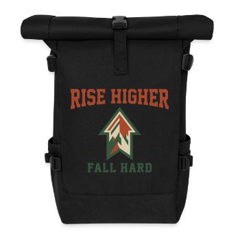 Montagne flèche s'élever plus haut nature - Sac à dos roll top - noir - Devant