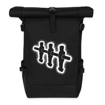 Baby-foot de table pour enfants Football de table masculin - Sac à dos roll top - noir - Devant