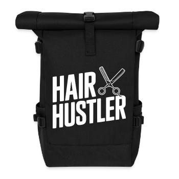 Hair Hustler - Roll Top Backpack - black - Front